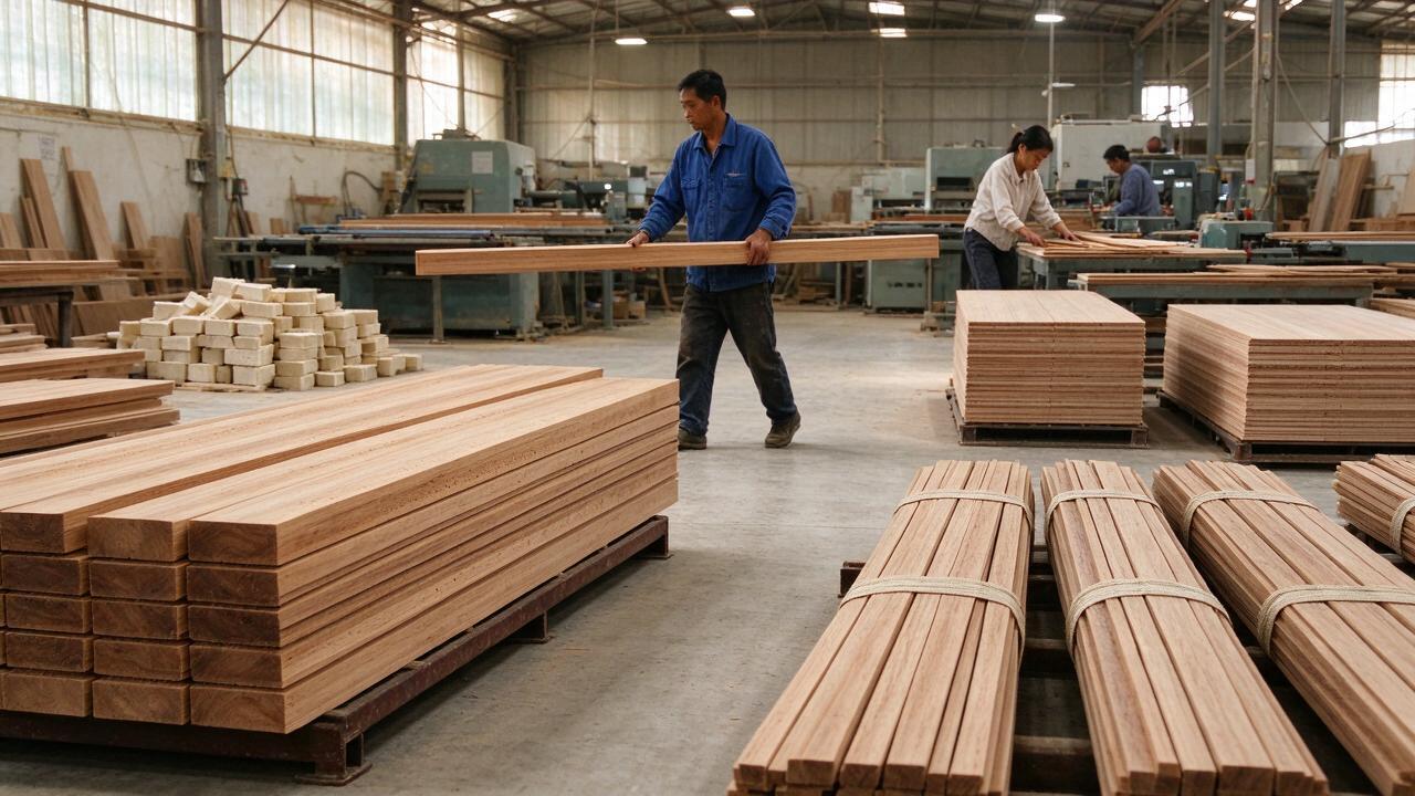 Bước 1: Chuẩn bị nguyên liệu gỗ và vật liệu phụ trợ
