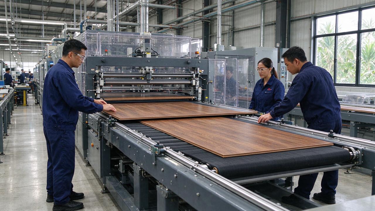 Vai trò của dây chuyền trong sản xuất sàn gỗ