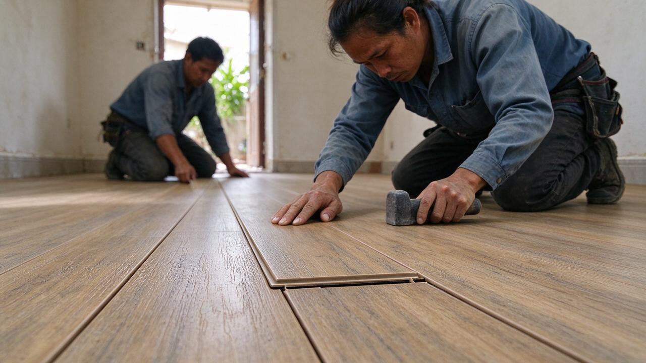 Sàn nhựa giả gỗ SPC hèm khóa có đặc điểm gì nổi bật?