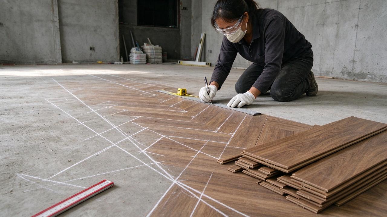 Bước 2: Lên bản vẽ và đánh dấu vị trí xương cá